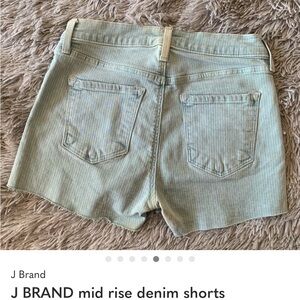 J BRAND mid rise denim shorts